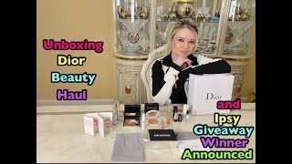 Unboxing Dior Luxury Makeup Beauty Haul!! Summer 2021 Collection! Ipsy Giveaway Winner Announced