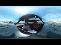 (360 video) DFW tollbooth to Delta arrivals gate