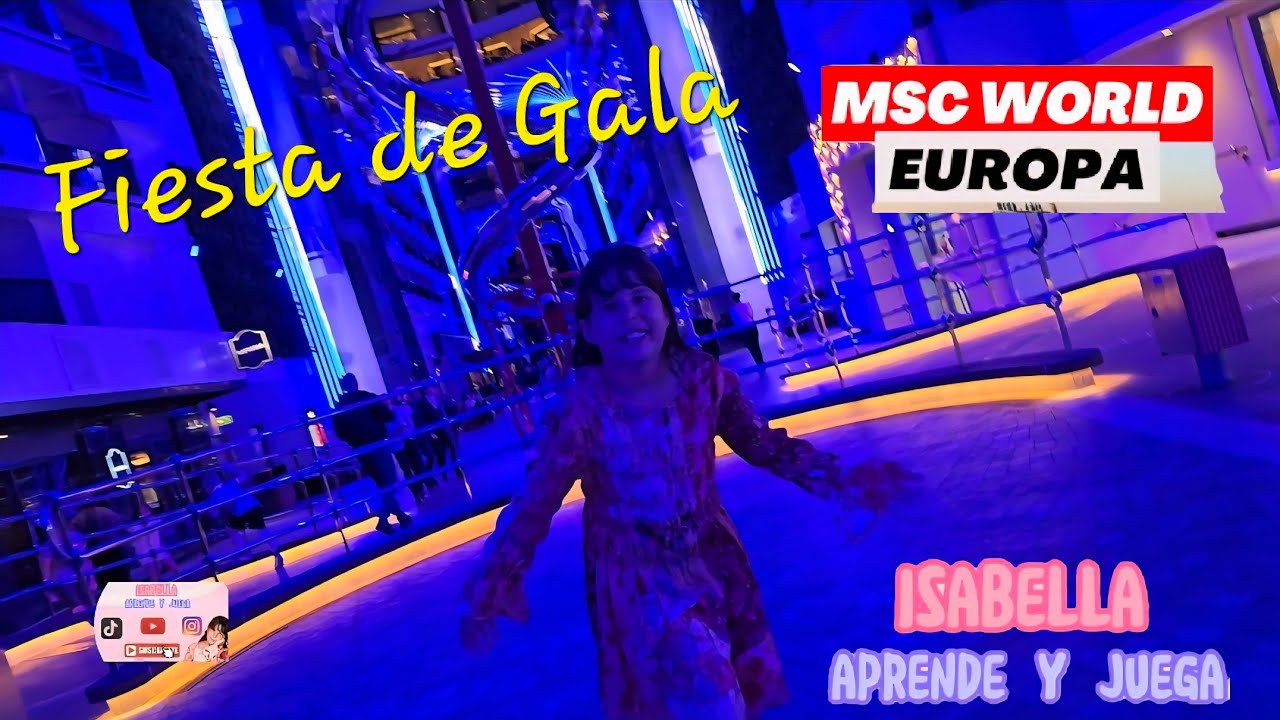 TARDE de fiesta Crucero MSC World Europa 