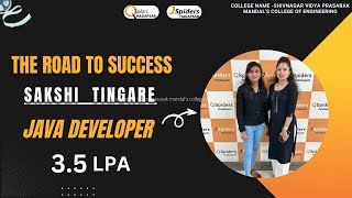 The Road to success || SAKSHI TINGARE || Java Developer JSpiders Hadapsar.