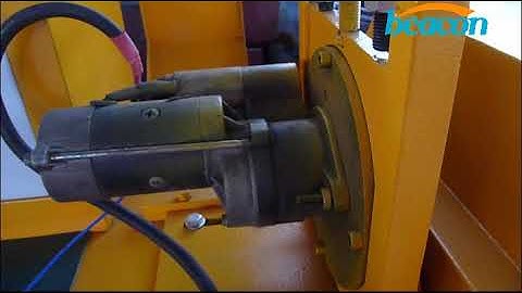 BCQZ-2A starter generator test bench test video 5