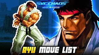 RYU MOVE LIST - SVC Chaos: SNK vs. Capcom