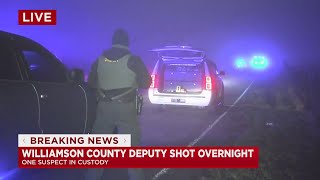 Williamson County deputy injured, suspect in custody after Thursday shooting