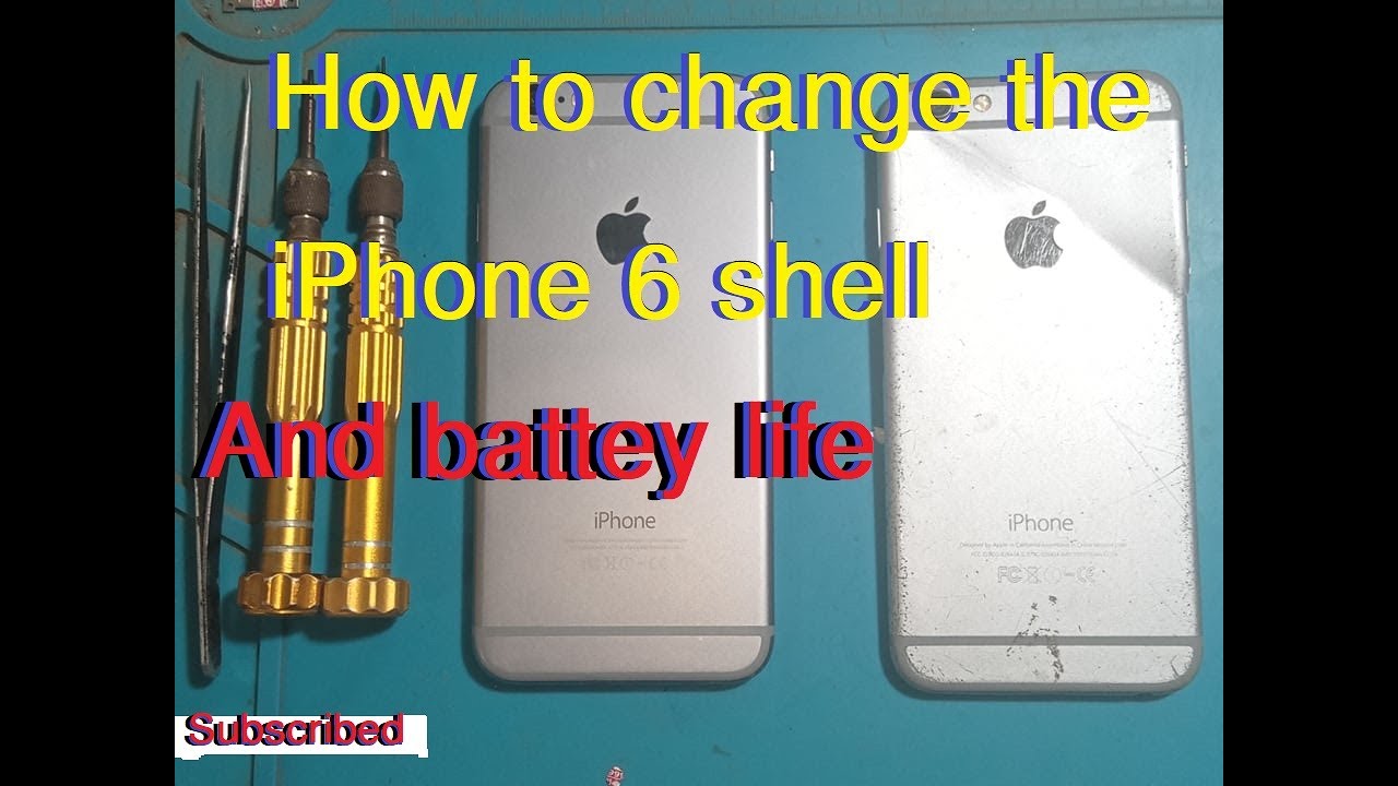 How to change the iPhone 6 shell And battery life រៀបដូរសំបក iPhone 6