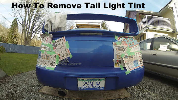 Removing VHT Nite Shades Tint On Tail Lights