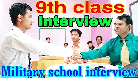 rms 9th class interview | Military school Interview | PD Classes Manoj Sharma
