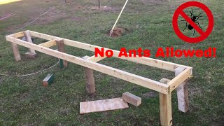 A quick video on how I build my hive stands. I HATE ants, so this is how I keep them from my bee hives.