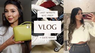 VLOG | Last Minute NYC Prep + Date Night with hubby