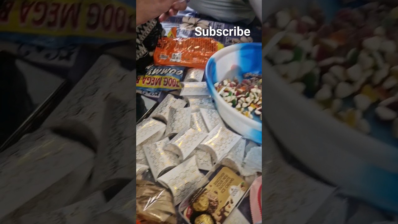 Nikkah favors preparation, 