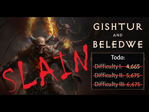 Gishtur and Beledwe 6675 CR Defeated Diablo Immortal