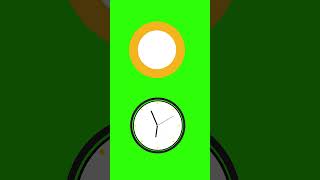 Clock Icon |  GREEN SCREEN | FREE TO USE #animation #greennscreeneffects #art #cartoon