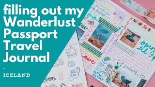 Iceland Entry for my Wanderlust Passport Travel Journal