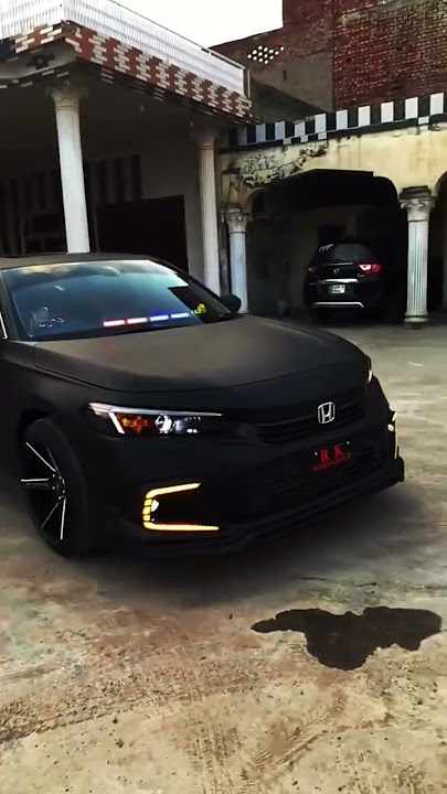 Civic RS Turbo fully modified in Mate black🔥