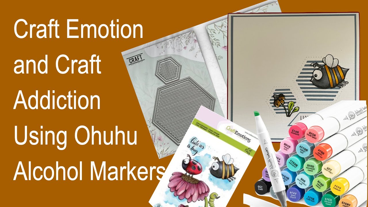 Craft Emotion & Craft Addiction Bee card - cut out images and Ohuhu ...