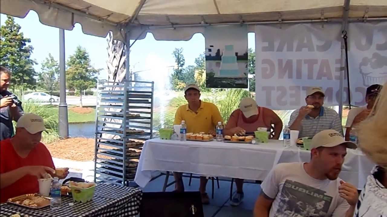 Cupcake Eating Contest at Croissants Bistro & Bakery Myrtle Beach, SC