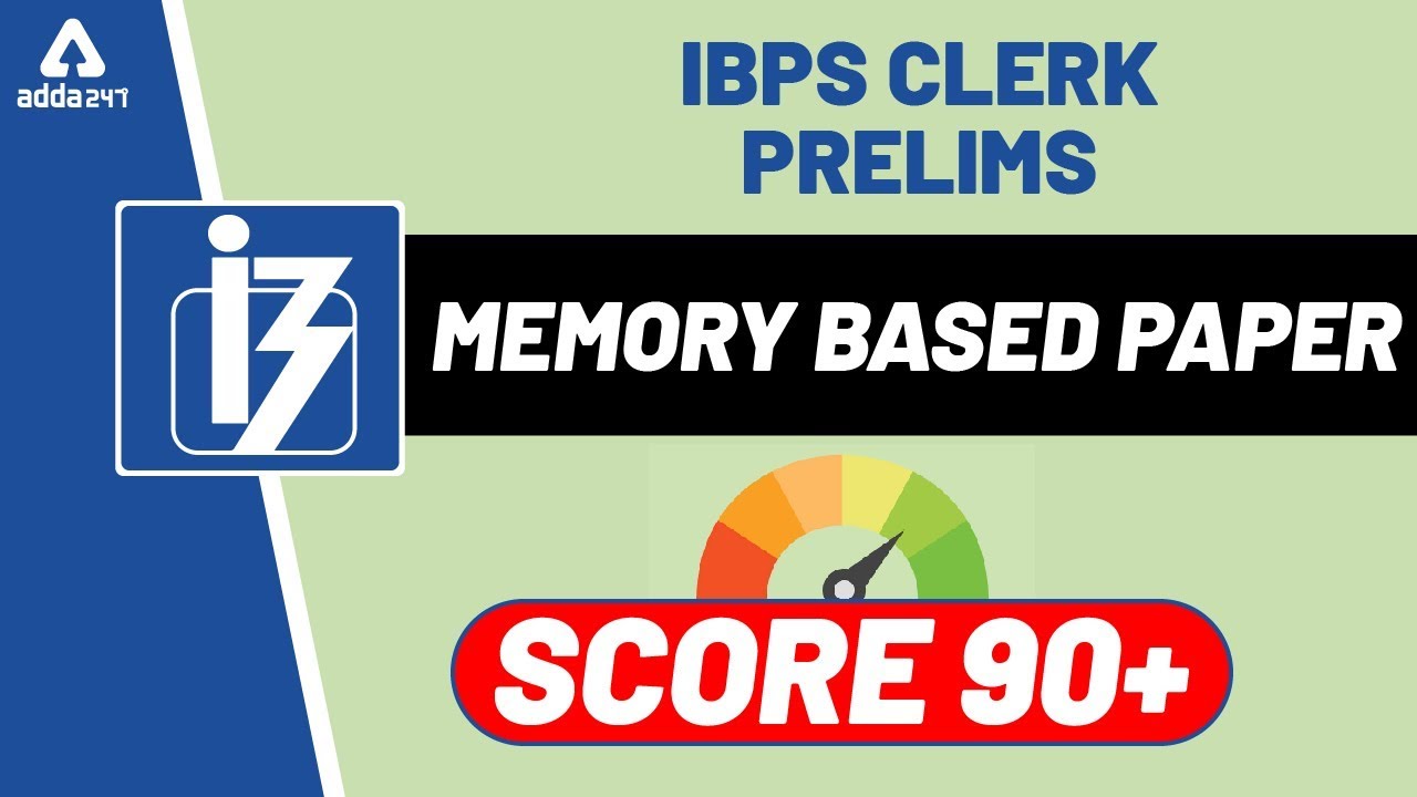 IBPS Clerk Prelims Memory Based Paper ( Based on 7th December) - YouTube