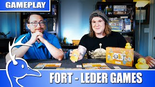 Fort - Less-edited with BoardGameCO - Leder Games - (Quackalope Gameplay)
