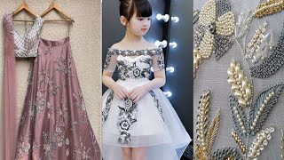 Pearl Work Designing Work Dresses