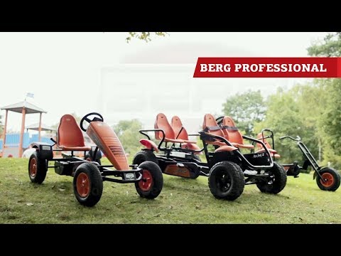 BERG Duo Chopper + BERG E-Pedal go-kart + BERG E-Gran Tour pedal go-karts 