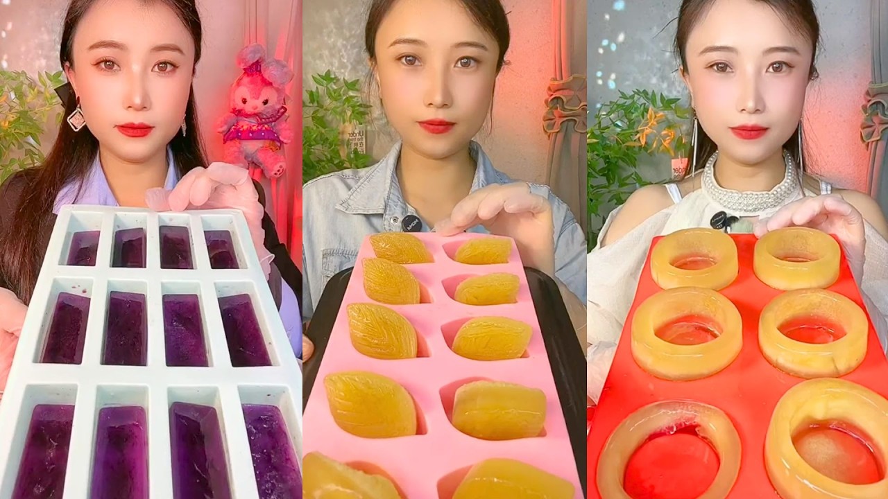 Homemade Chinese Ice Eating ASMR | Soft Frozen Desserts & Snow Ice Sounds #121