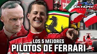 TOP 5 - GREATEST DRIVERS IN SCUDERIA FERRARI HISTORY