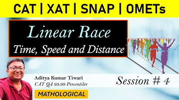 Linear Races Session 4 || Time Speed Distance || Quantitative Aptitude | CAT 2024 XAT SNAP NMAT