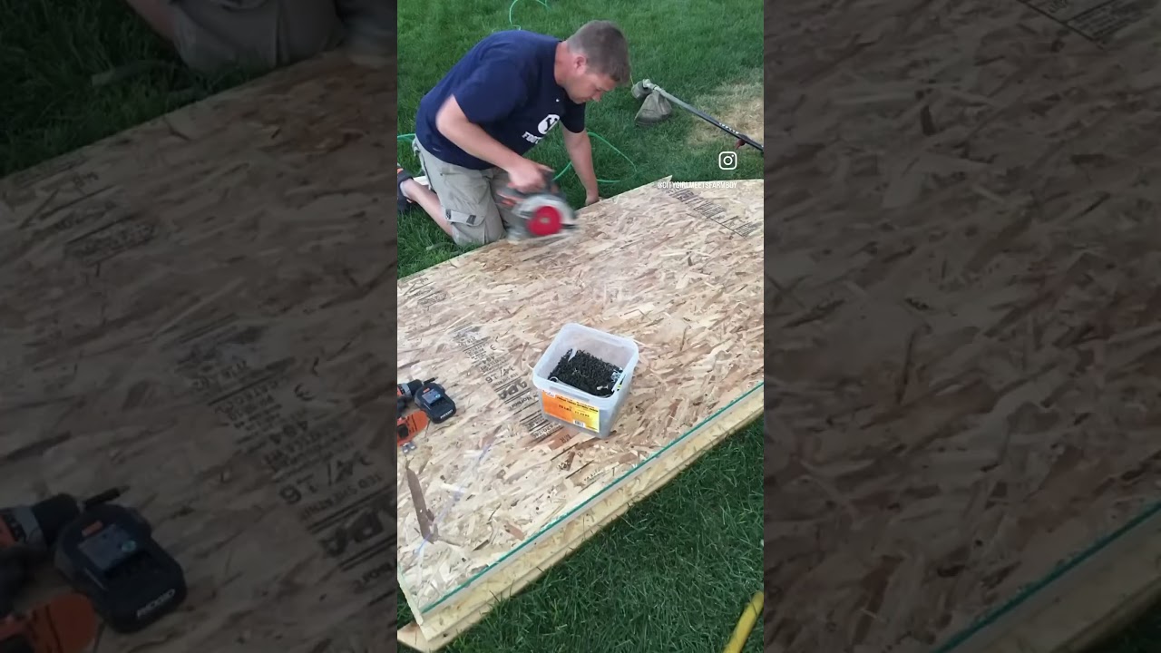 Backyard Project Series Part 2 - DIY Shed in 6 seconds! 