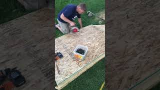 Backyard Project Series Part 2 - DIY Shed in 6 seconds! #diy #backyardprojects