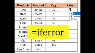 Details 🔥 Excel में #DIV/0! Error को सेकंडों में Fix करें | IFERROR Trick #viral#trending #shorts @YouTube Update