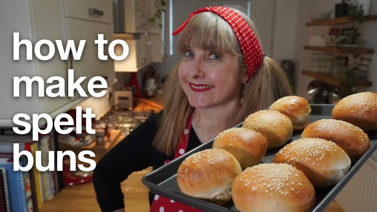 How to Make Spelt Buns: burger buns/rolls with spelt flour