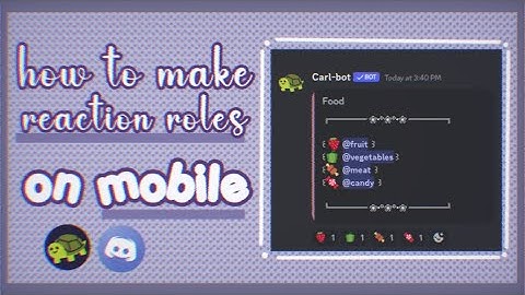 how to make reaction roles on discord (mobile) | Rosefulls🥀