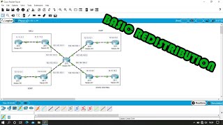 Configuration Basic Redistribution - Cisco Paket Tracer