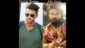 Hrithik Roshan (HRX) V/S Allu Arjun Part 2 |#hrithikroshan #alluarjun #war #pushpa #shorts |