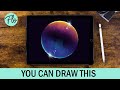 ANYONE Can Draw This Bubble in PROCREATE | How to draw a Bubble using FREE Procreate brushes