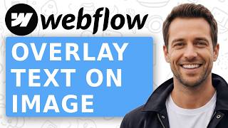 How to overlay text on an image in @Webflow
