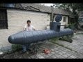 Chinese inventor's home-made submarine