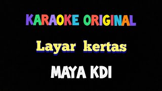 Karaoke layar kertas HD original maya kdi video lirik