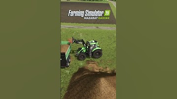 Loading Manure with Tractor  #farmingsimulator25 #fs25 #Loader #Manure