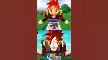 SSJ4 Gogeta Fusion - Sparking Zero vs BT3 #shorts