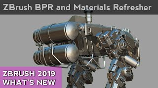 001 ZBrush BPR and Materials Refresher