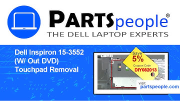 Dell Inspiron 15-3552 W/ Out DVD (P47F003) Touchpad How-To Video Tutorial