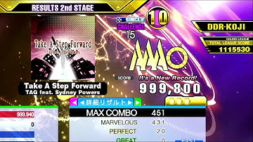 [DDR A3] Take A Step Forward [Single-CHALLENGE] 999,800 PFC by DDR-KOJI