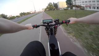 Электровелосипед 4000w. Велодорожка. НЕ ПОВТОРЯТЬ!(, 2015-11-14T01:31:24.000Z)