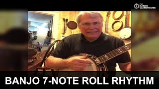 Banjo 7-Note Roll Rhythm Practice | Metronome Drills & Teaching Tips | Part 3 7 Note Roll With Chords Banjo Right Hand Technique Tutorial
