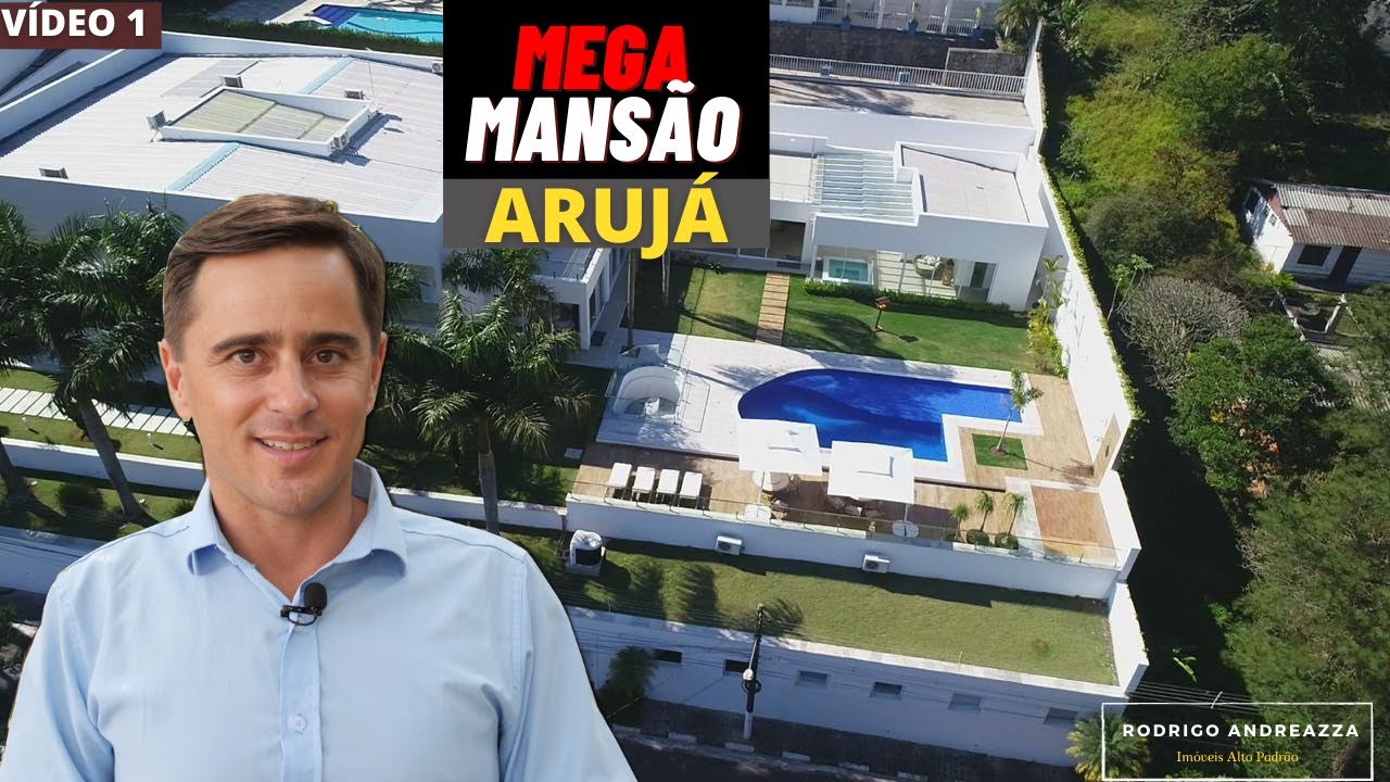 ❤️MEGA MANSÃO EM ARUJÁ SP com Decoração e Mobília de ALTO LUXO| Rodrigo Andreazza