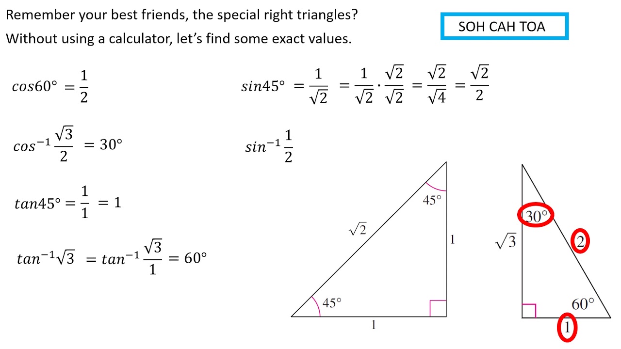 Geo Unit 9 Lesson 7 inverse trigonometric ratios - YouTube