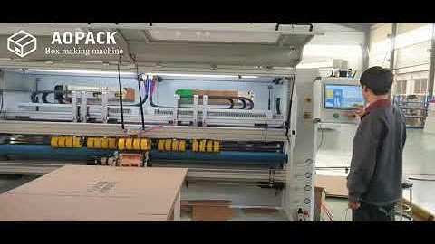 Aopack Fanfold Cardboard Box Making Machine FF2800 Inline Flexo Printing #BoxMakingMachine
