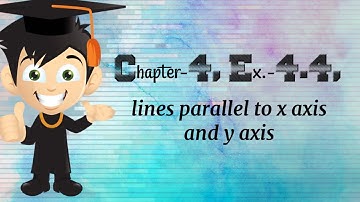 Class-9th, chapter-4, Ex-4.4, lines parallel to x-axis and y-axis