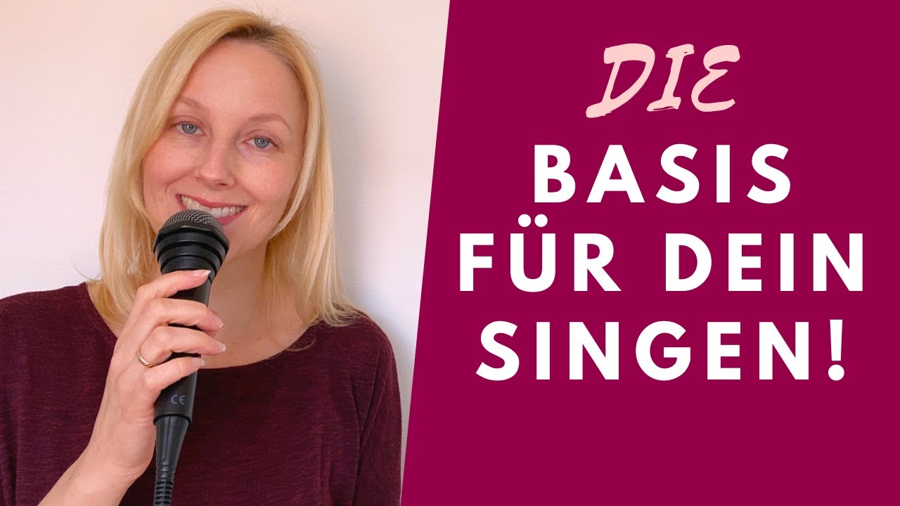 DIE wichtigste Basis, um richtig gut und auch gesund singen zu lernen - ein Muss für jeden Sänger!
