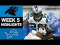 Panthers vs. Lions | NFL Week 5 Game Highlights